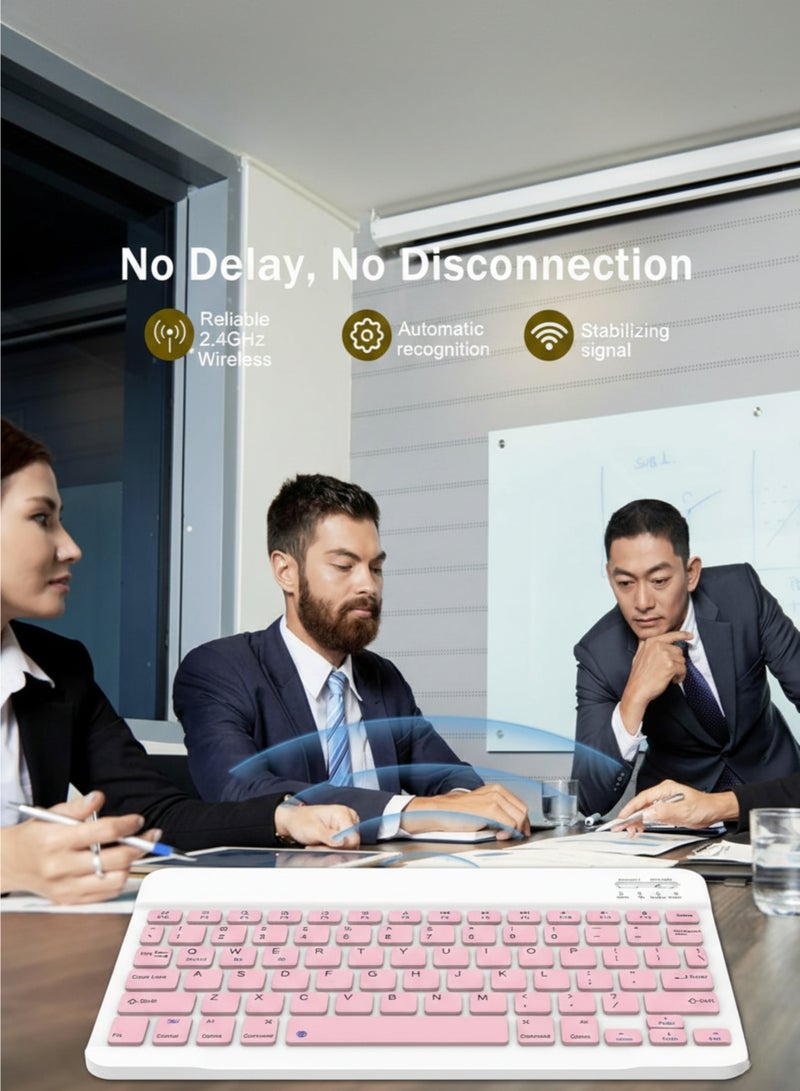 vexa pro Ultra Slim Wireless Bluetooth Keyboard and Mouse Combo, Rechargeable, Dual Mode, Portable for iOS, Android, Windows Devices - Image 4